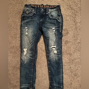 Men’s rock revival jeans - sleets 32x30 straight